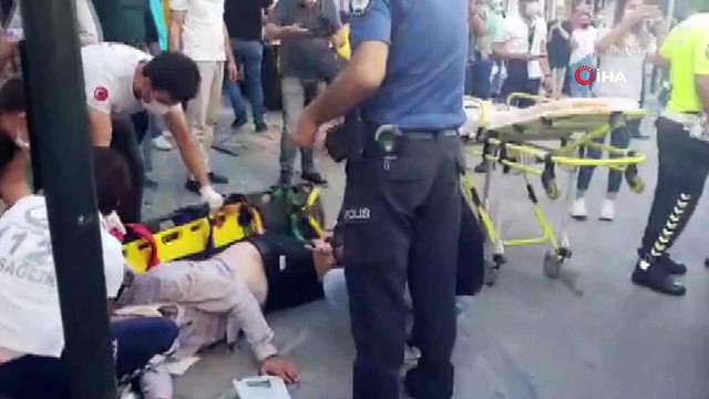 Yolun karşısına geçmeye çalışırken dolmuş çarptı