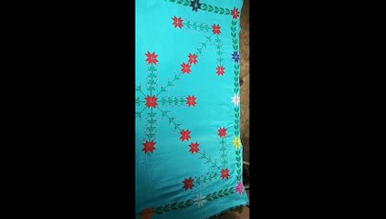 Dusuti bedsheet new design 2020|Double cotton bedsheet|cross stitch pattern