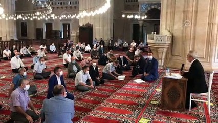 Selimiye Camisi'nde din görevlileri için Kovid-19 bilgilendirme toplantısı düzenlendi - EDİRNE