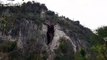 Cloud of thousands of bats fly out of cave in remote Cambodia