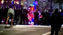 WARNING- GRAPHIC CONTENT - Police clash with Portland protesters