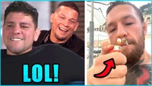 Nick & Nate Diaz react to Conor McGregor smoking weed, Israel Adesanya vs Paulo Costa Official