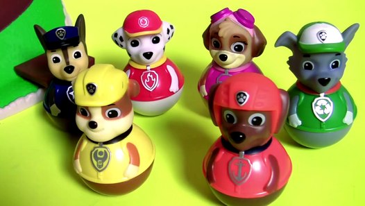 Brinquedos Patrulha Canina Weebles Wobble ToysBR Brasil Paw Patrol Weebles Pull Play Seal Island