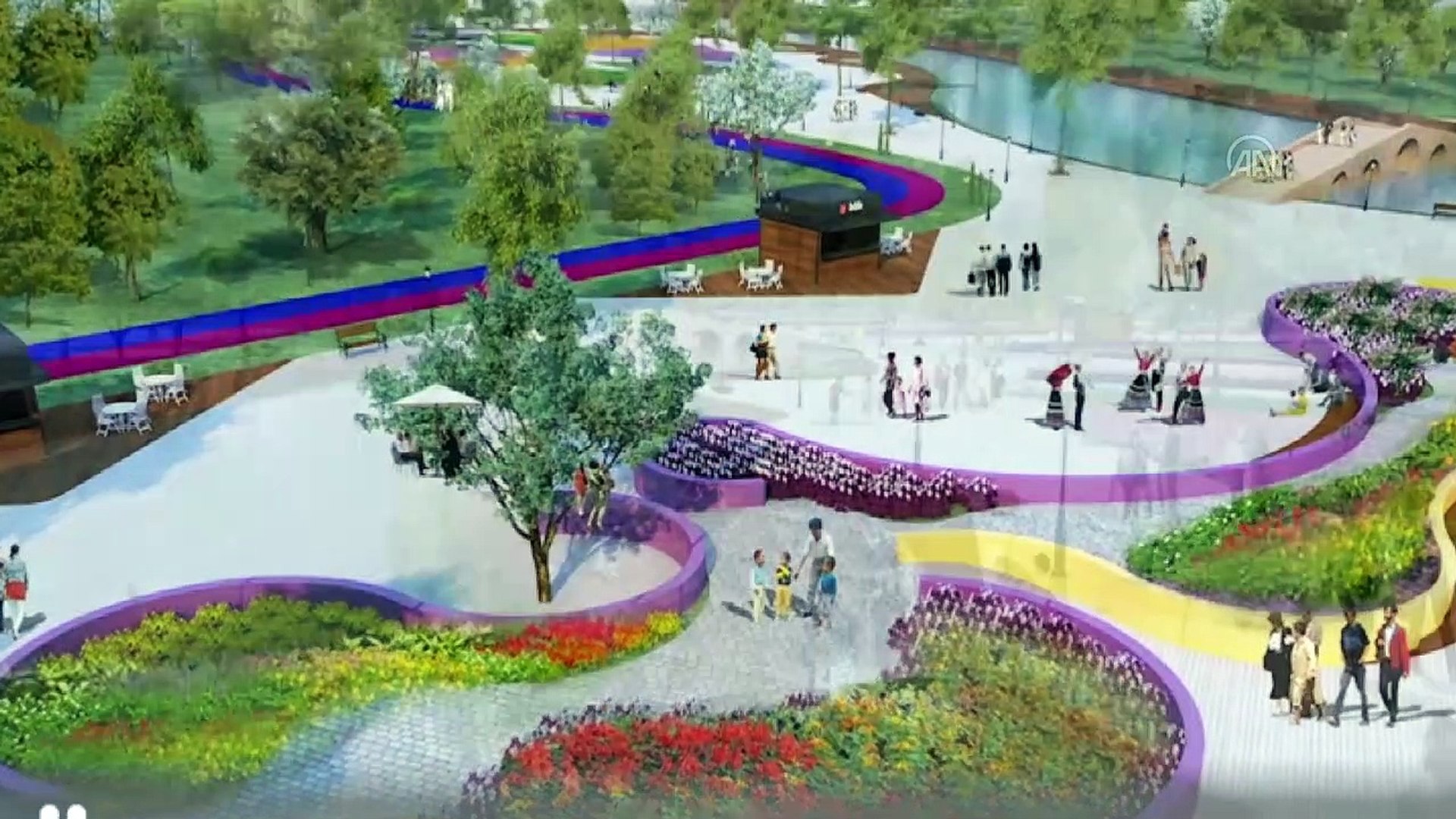 kayseri de recep tayyip erdogan millet bahcesi nde calismalar basladi dailymotion video