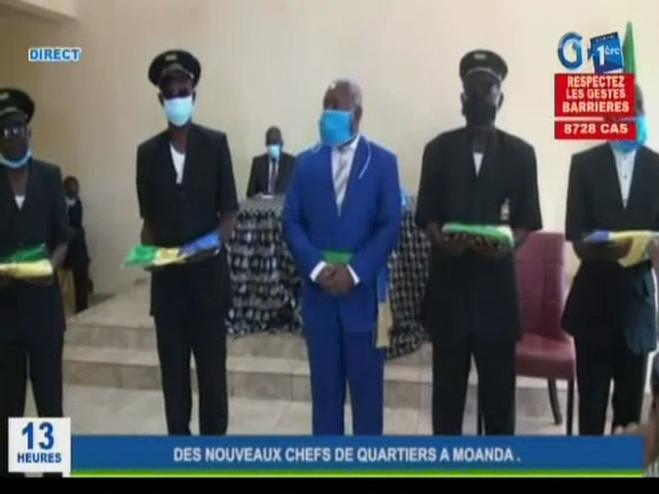 RTG / Cérémonie d’installation de 4 nouveaux auxiliaires de commandement à Moanda