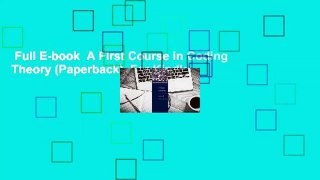Full E-book  A First Course in Coding Theory (Paperback)  For Kindle
