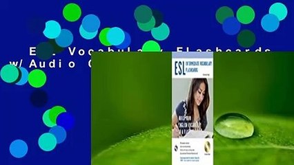 ESL Vocabulary Flashcards w/Audio CD  For Kindle