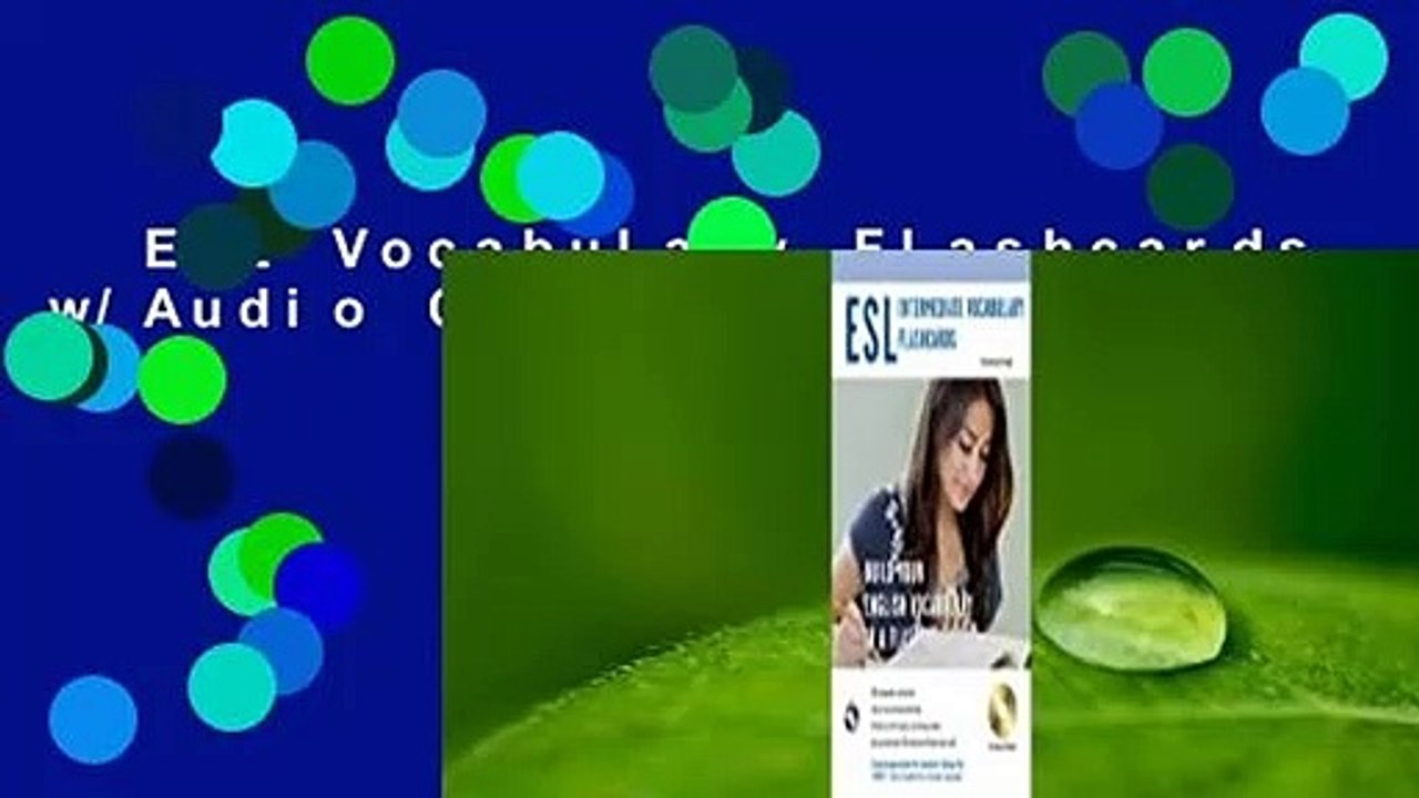 ESL Vocabulary Flashcards w/Audio CD  For Kindle