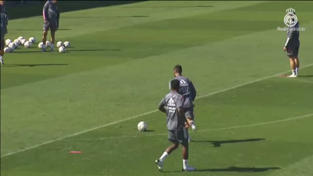 El Real Madrid prepara el encuentro del miércoles contra el Valladolid