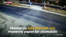 1 kişinin öldüğü 3 kişinin yaralandığı kaza anı kamerada