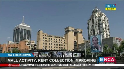 Mall activity increases and rent collection improves