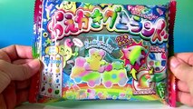 Popin Cookin Portugues BR ToysBR Kit Docinho Japonês Oekaki Kracie DIY Candy Animals グミキャンディーキット