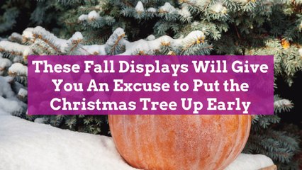 These Fall Displays Will Give You An Excuse to Put the Christmas Tree Up Early