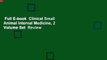 Full E-book  Clinical Small Animal Internal Medicine, 2 Volume Set  Review