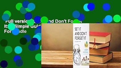 Full version  Set It and Don't Forget It: A Simple Guide to Investing  For Kindle