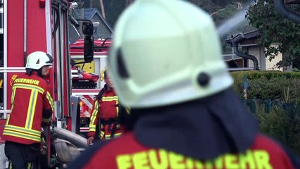Brandenburg, Dachstuhl von Wohnhaus in Wustermark-Elstal brannte