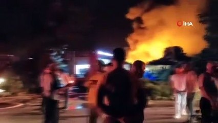 Soğuk hava deposunda yangın