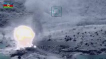 Azerbaycan paylaştı! Ermenistan askeri araçları böyle vuruldu