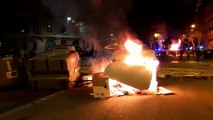 Barricada a la Ronda de Sant Pere