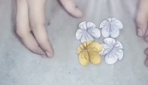 How to do Cute and Easy Paper Flowers / Craft / SCREEN ON