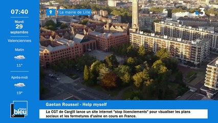 La matinale de France Bleu Nord du 29/09/2020