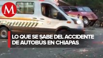 13 muertos y 25 heridos es el saldo de accidente de autobús en Chiapas