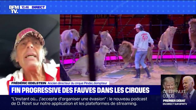L'ancien directeur du cirque Pinder estime que les animaux sont très heureux avec l'être humain