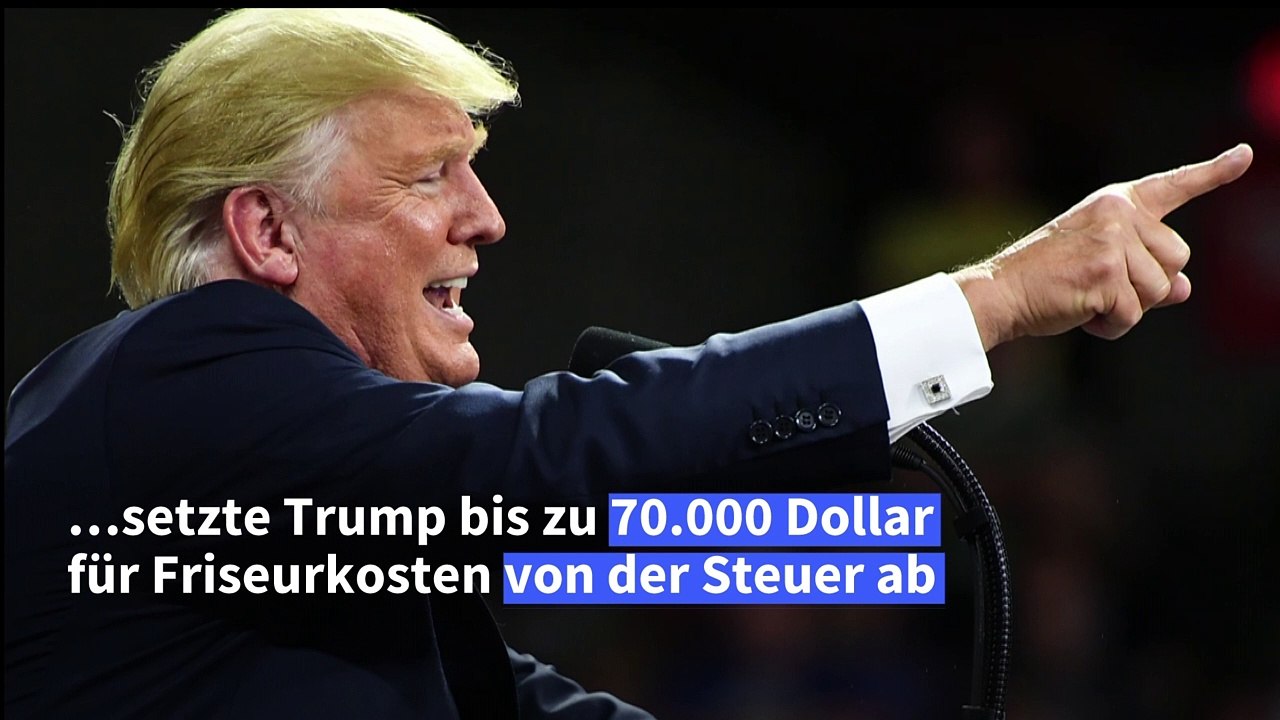 Trump hat die Haare schön - für 70.000 Dollar