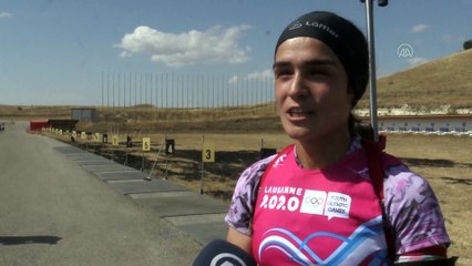 Milli biatloncu Mine Kılıç'ın hedefi Tokyo Olimpiyatları - ERZURUM