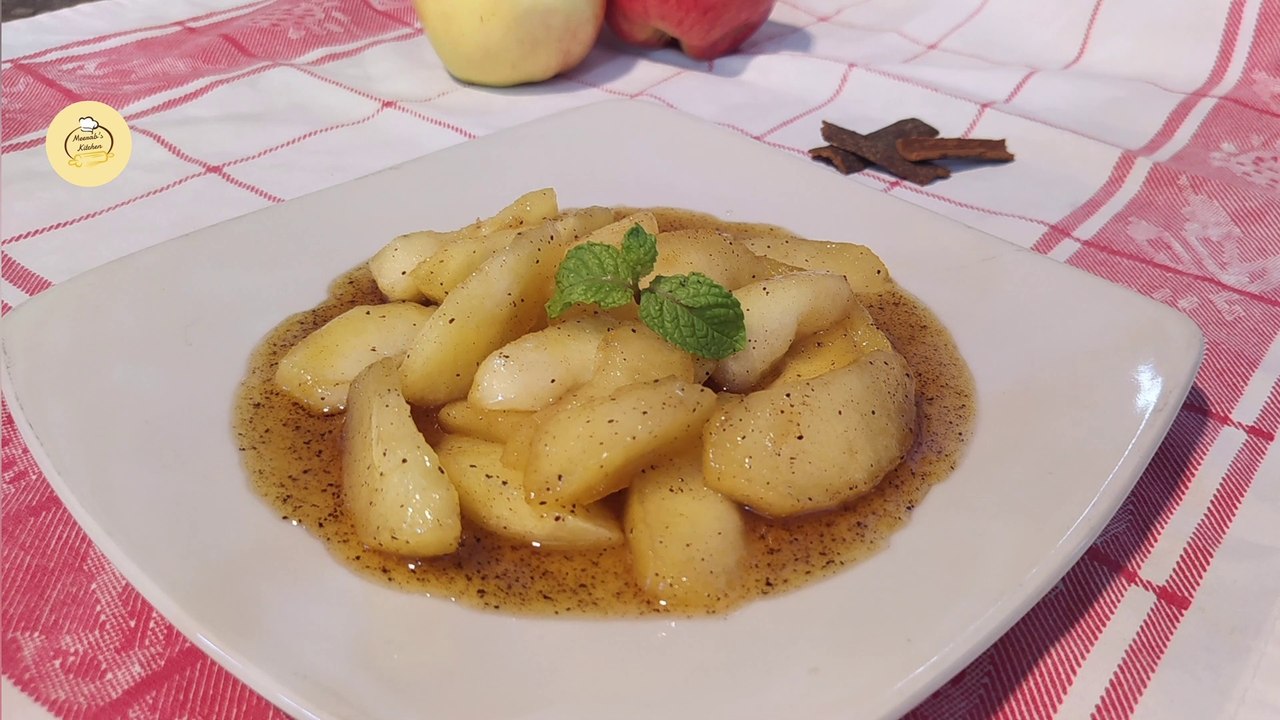 Fried Apples | Southern Fried Apples | Cinnamon Fried Apple by Meerabs kitchen