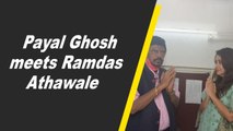 Payal Ghosh meets Ramdas Athawale