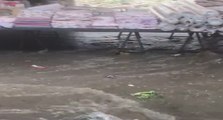 Arnavutköy’de yağış: Pazar yerinde yine sel
