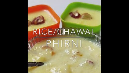 Rice phirni |chwal phirni | dessert ki shaan chawal Ke saath