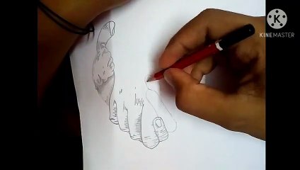 Heart drawing by Hitesh Kumawat