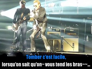 Johnny Hallyday_Tomber c'est facile (Howl The Good_Ain't hard to stumble)(Nice 2015)karaoke
