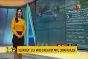 San Miguel: delincuente sufrió aparatoso choque cuando huía de la policía