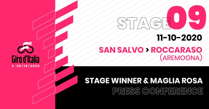 Giro d’Italia 2020 | Stage 9 Winner & Maglia Rosa Press Conference
