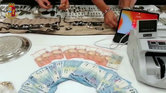 Roma - Controlli sui Compro Oro sequestrati 60 chili di oro e argento (26.09.20)