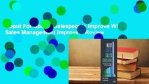 About For Books  Salespeople Improve When Sales Management Improves  Review