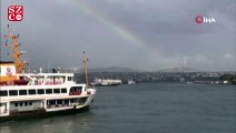 İstanbul’da yağış sonrası gök kuşağı sürprizi