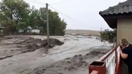 Download Video: Devastante alluvione in Moldavia, strade come fiumi in piena in Gagauzia