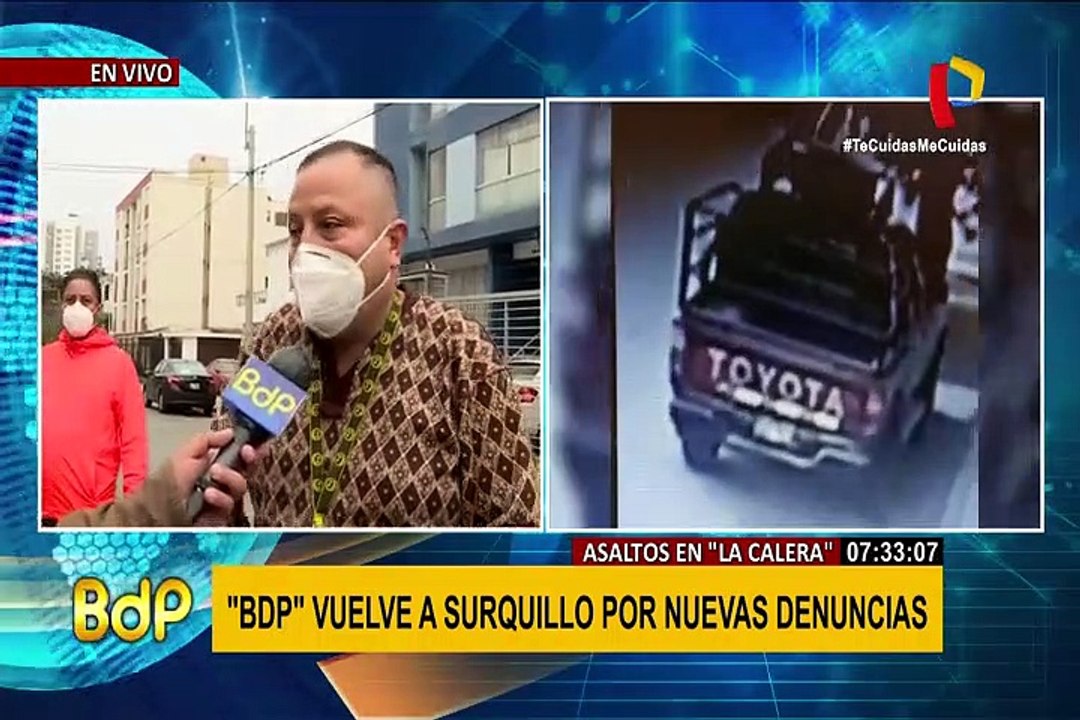 Surquillo: vecinos aterrorizados por gran cantidad de robos en menos de una semana