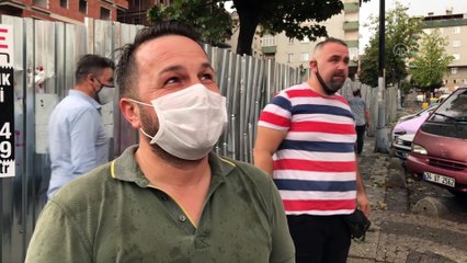 Ümraniye'de dolu binalarda ve araçlarda hasara neden oldu - İSTANBUL