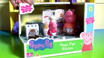 Peppa Pig na Cozinha com Mamãe Fazendo Bolo de Chocolate no Microondas da Minnie do ToysBR Brasil