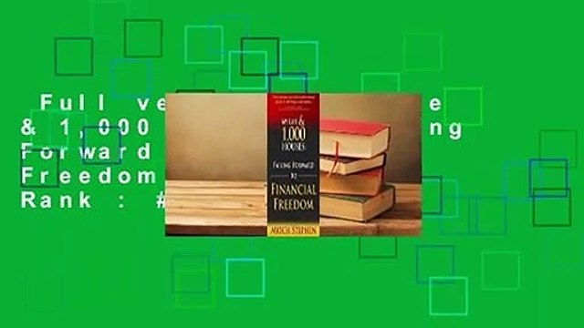 Full version My Life & 1,000 Houses: Failing Forward to Financial Freedom Best Sellers Rank : #1