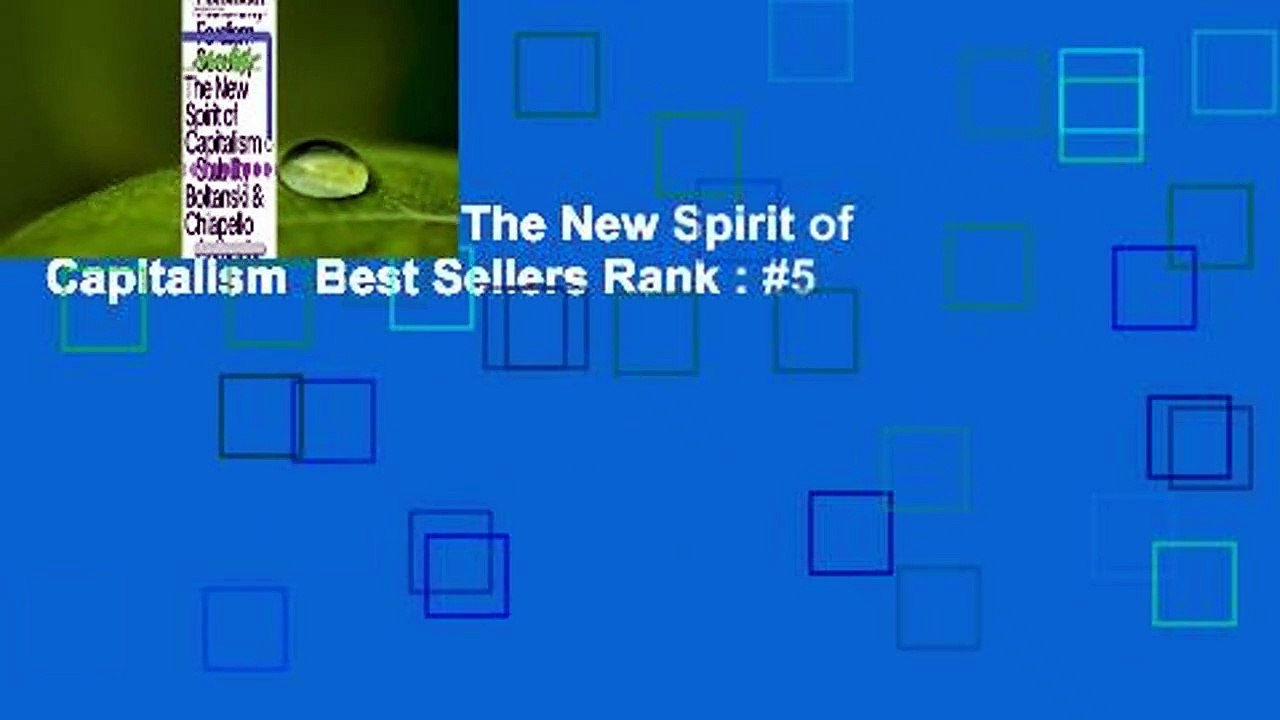 About For Books  The New Spirit of Capitalism  Best Sellers Rank : #5
