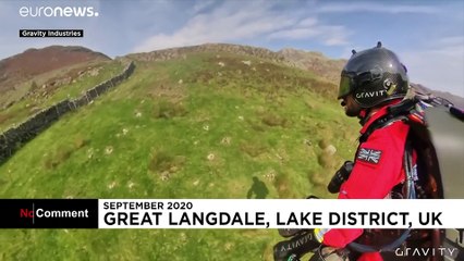 İngiltere'de sağlık görevlileri için tasarlanan jet motorlu kıyafet test edildi