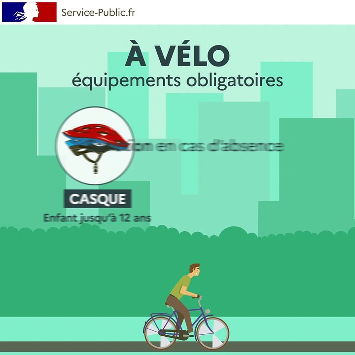 Vélo : quels sont les équipements obligatoires ? - Vidéo Dailymotion