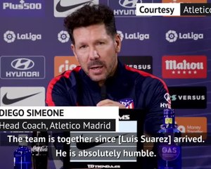 Tải video: Simeone delighted with Suarez effect at Atleti