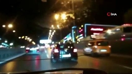 Avcılar'da makas atarak trafikte tehlike saçan magandalar yakalandı